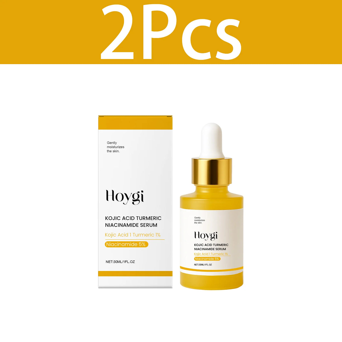 Hoygi – Sérum Visage Niacinamide & Curcuma | Éclat, Hydratation & Fermeté 30ml