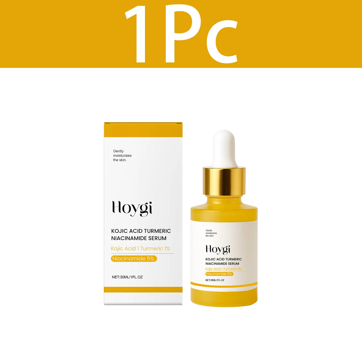 Hoygi – Sérum Visage Niacinamide & Curcuma | Éclat, Hydratation & Fermeté 30ml