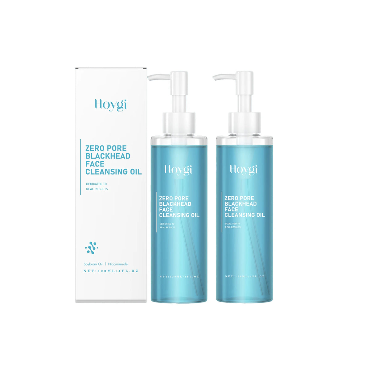 Hoygi – Huile Nettoyante Visage Zero Pore | Anti-Points Noirs & Démaquillante 120ml