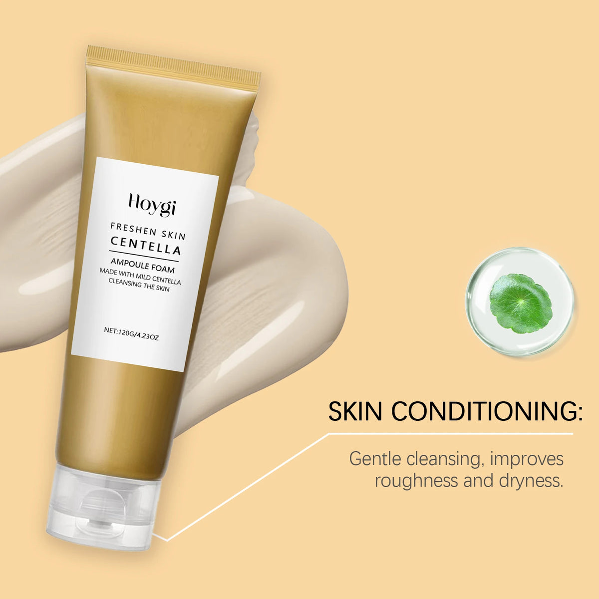 Hoygi – Mousse Nettoyante Centella Ampoule (120g)