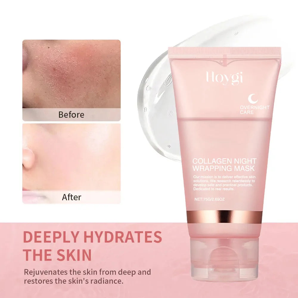 Hoygi Collagen Night Wrapping Mask — Soin Nuit Hydratant & Régénérant