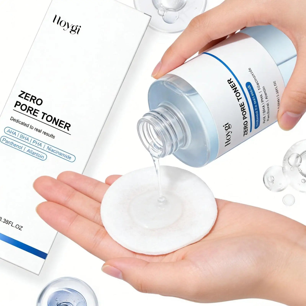 Hoygi – Zero Pore Toner AHA/BHA/PHA | Resserrant de Pores & Éclat 100ml