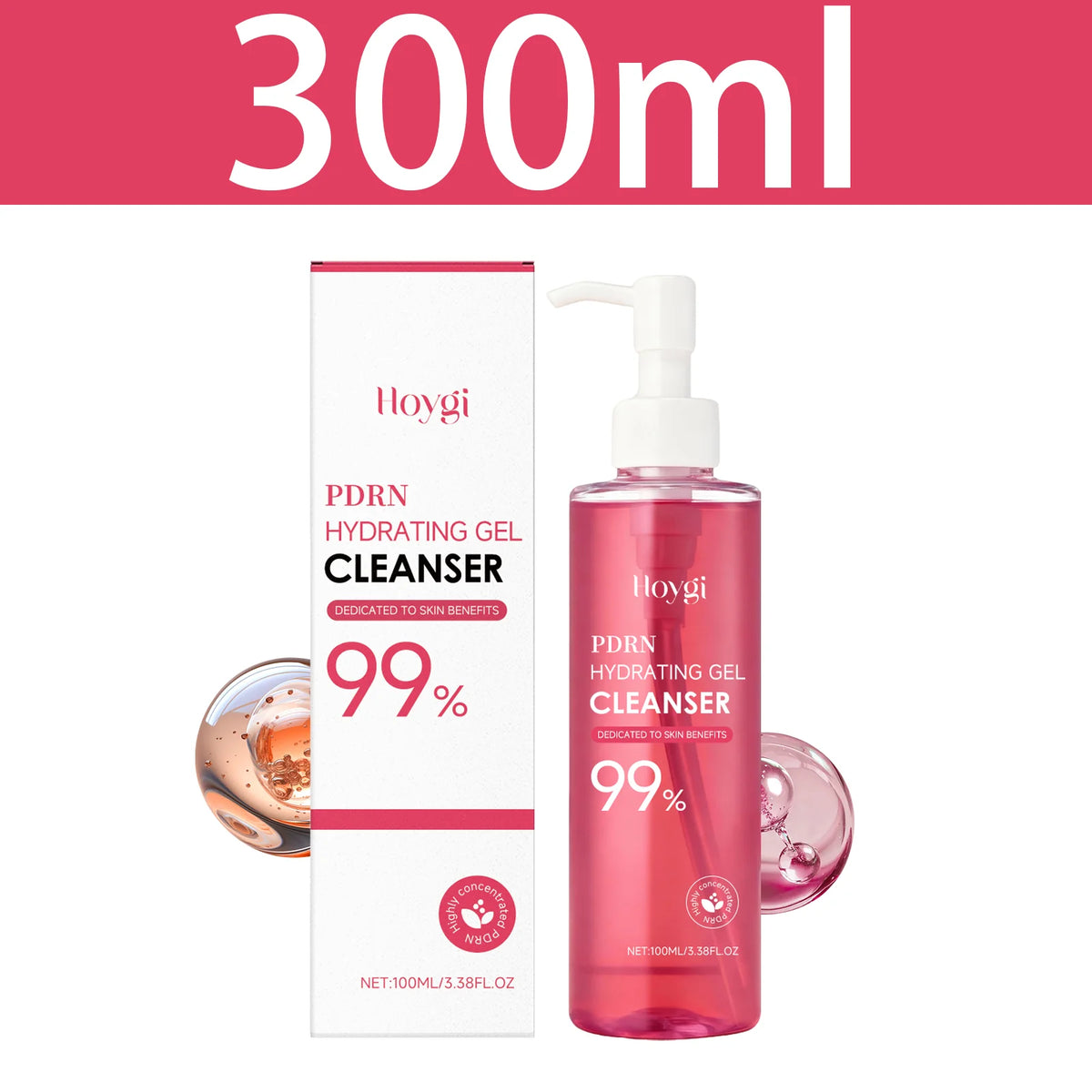 Hoygi – Gel Nettoyant Hydratant PDRN 99% | Nettoyage Doux & Hydratation Intense 100ml