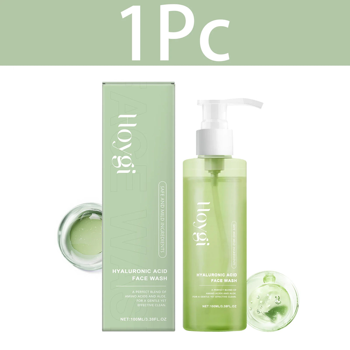 Hoygi Hyaluronic Acid Face Wash — Nettoyant Visage Doux & Hydratant
