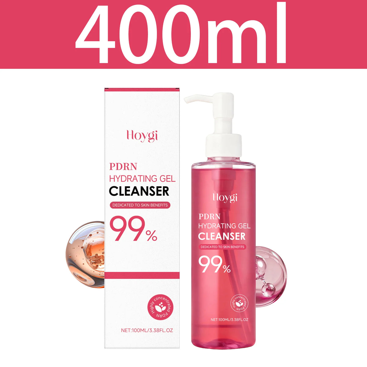 Hoygi – Gel Nettoyant Hydratant PDRN 99% | Nettoyage Doux & Hydratation Intense 100ml