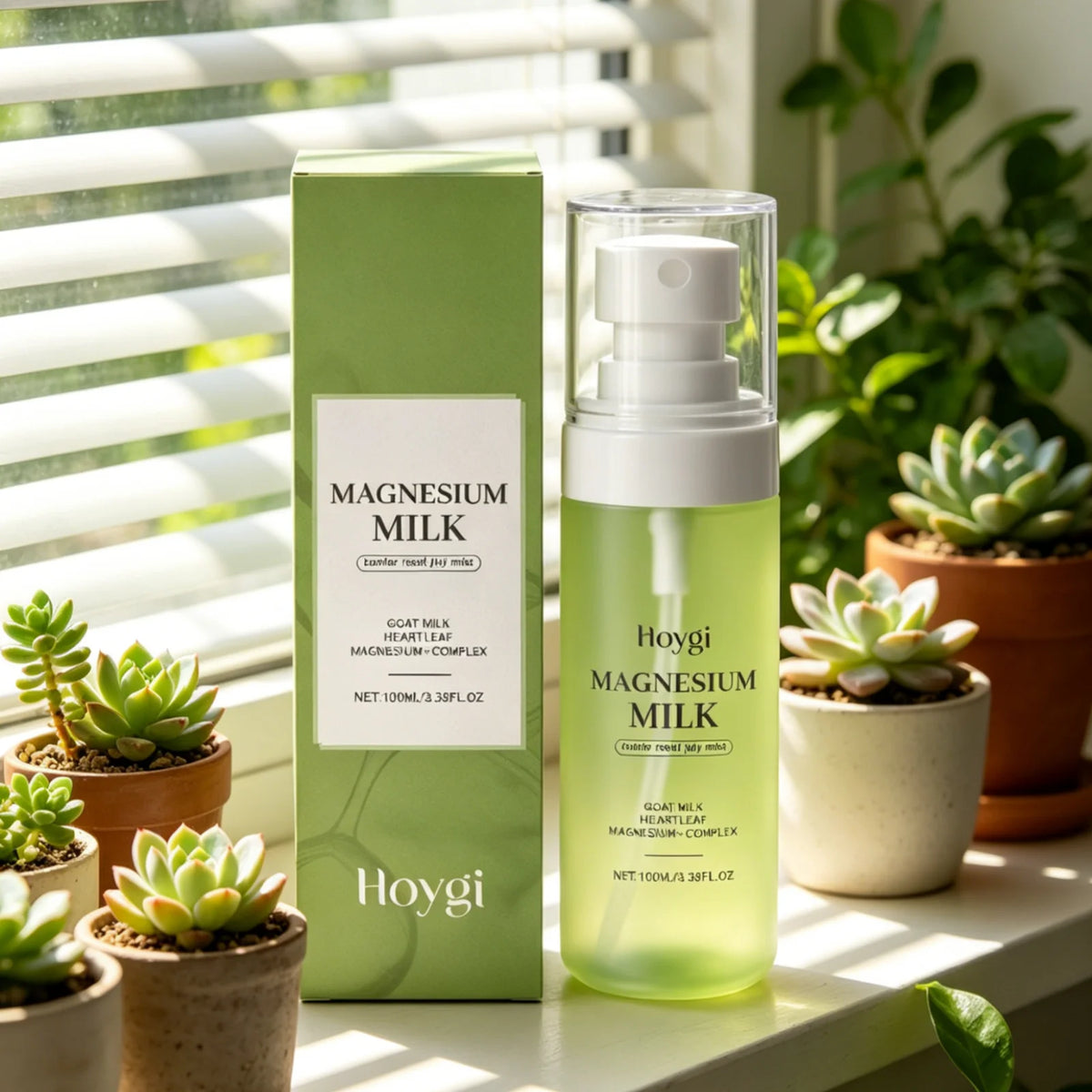 Hoygi – Brume au Lait de Magnésium | Apaisante & Hydratante pour Peaux Sensibles