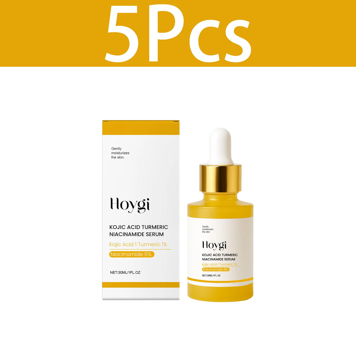 Hoygi – Sérum Visage Niacinamide & Curcuma | Éclat, Hydratation & Fermeté 30ml