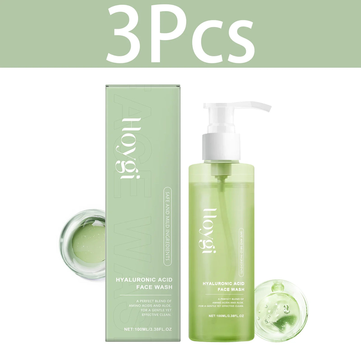 Hoygi Hyaluronic Acid Face Wash — Nettoyant Visage Doux & Hydratant