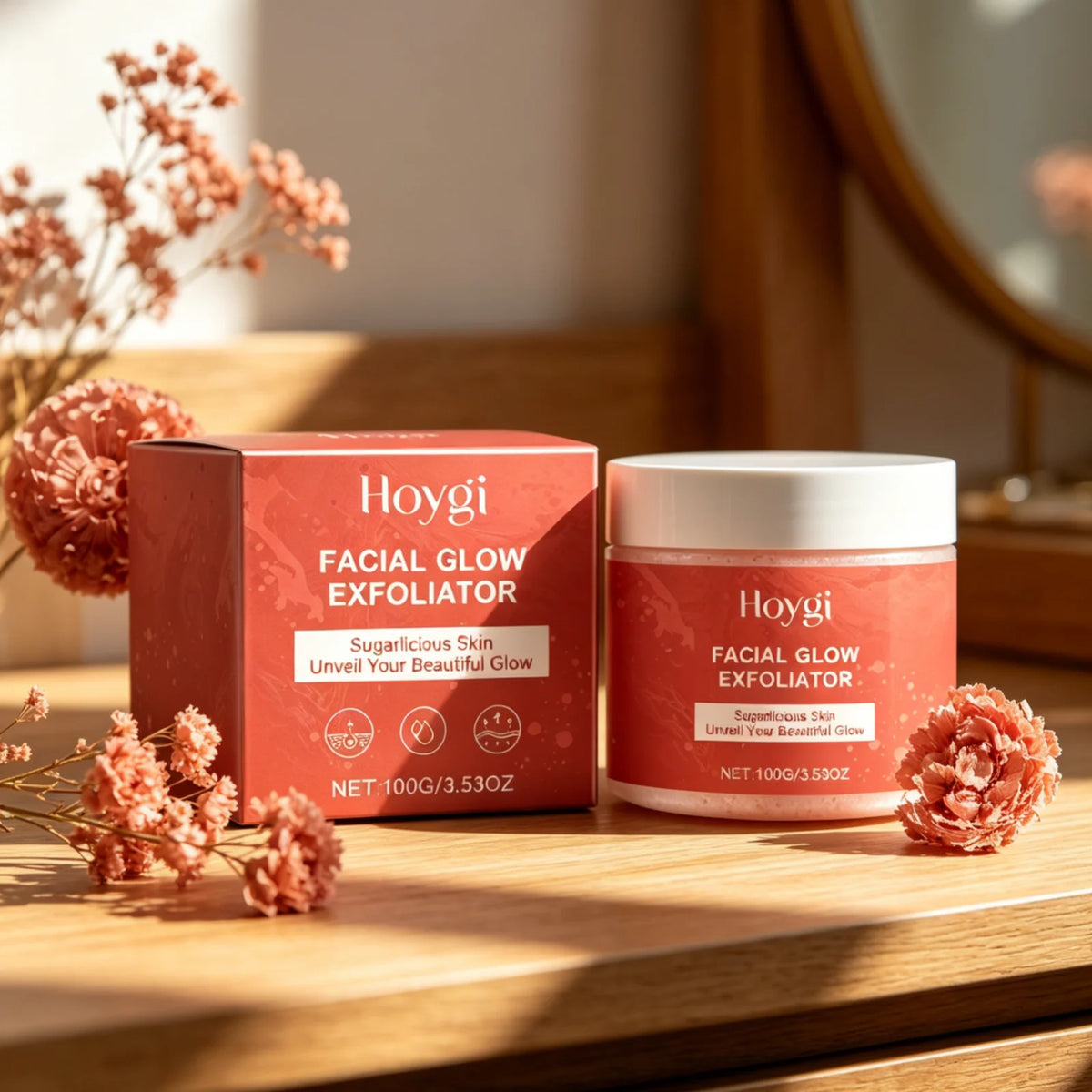 Hoygi – Gommage Exfoliant Visage | Nettoyage Profond & Peau Lisse 100g