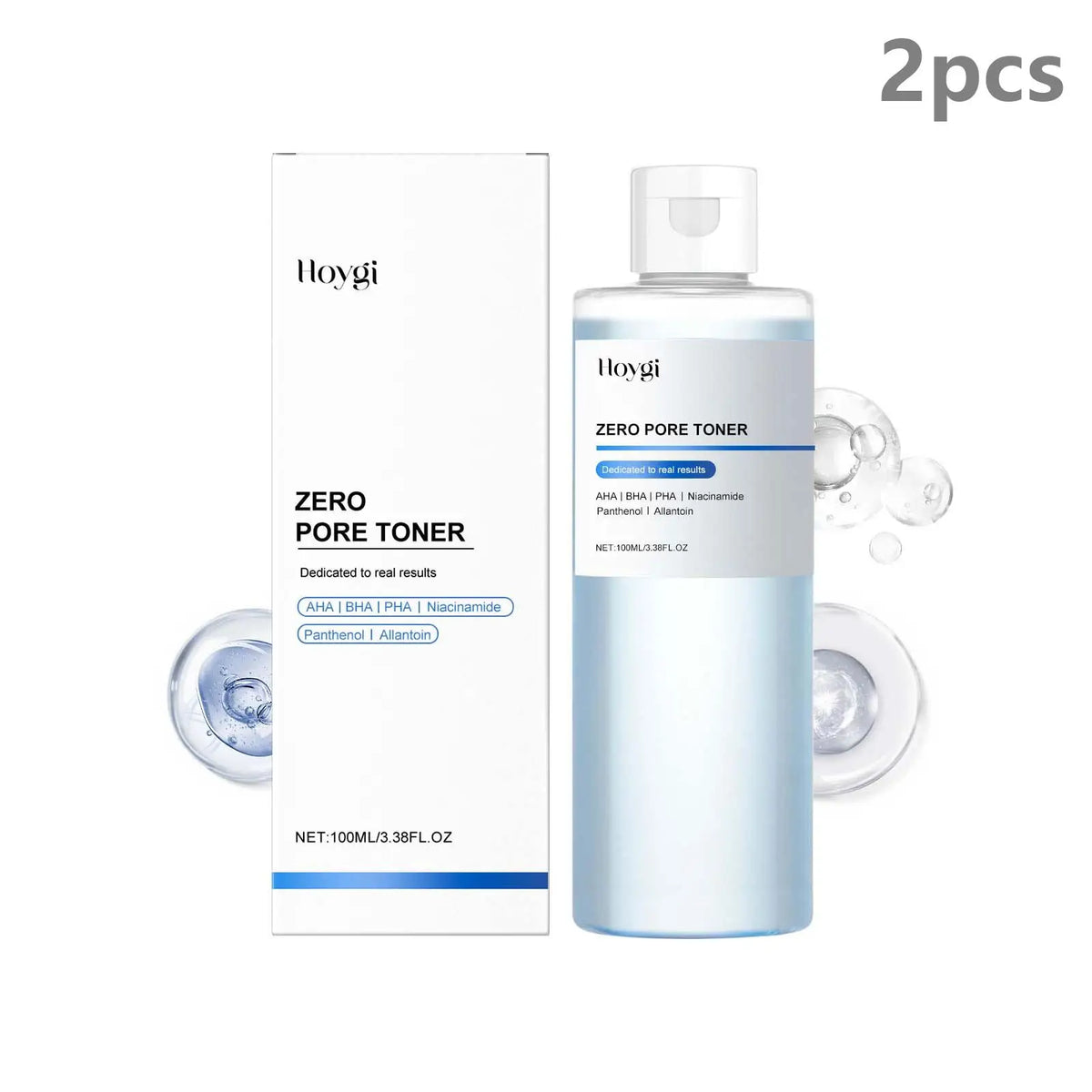 Hoygi – Zero Pore Toner AHA/BHA/PHA | Resserrant de Pores & Éclat 100ml