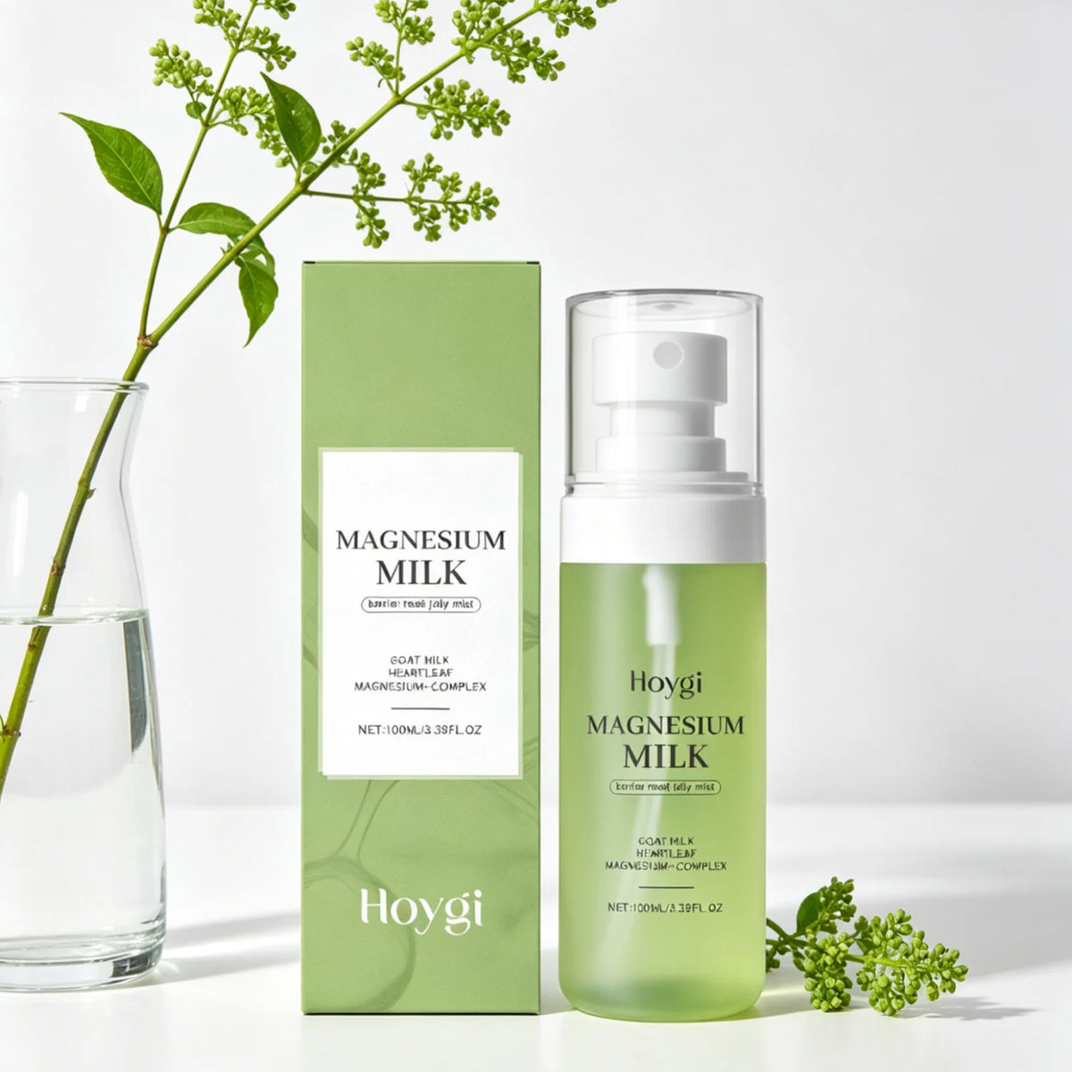 Hoygi – Brume au Lait de Magnésium | Apaisante & Hydratante pour Peaux Sensibles