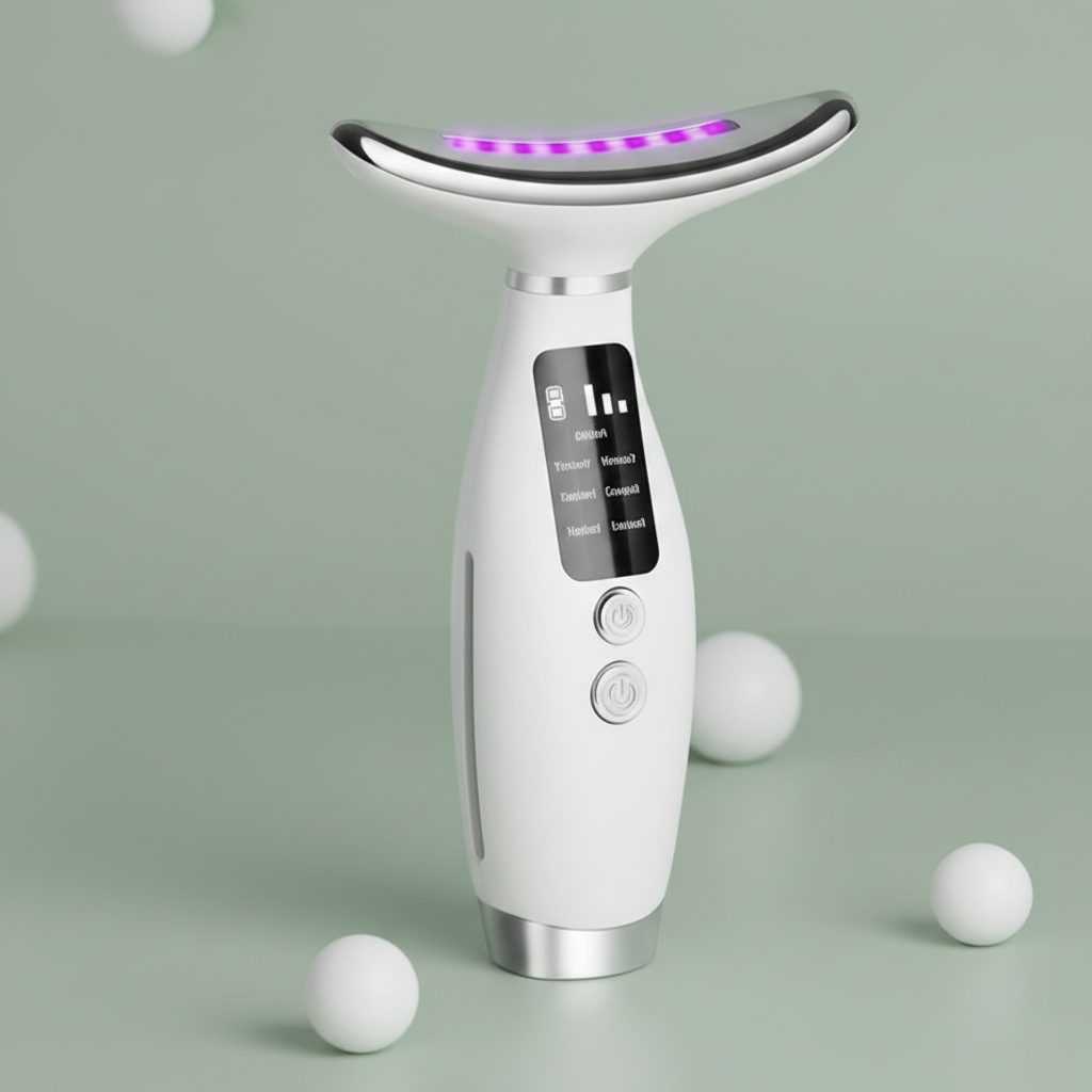 Appareil Beauté LED Lifting Visage & Cou – 7 Modes Couleur & 7 Vitesses, Raffermit & Rajeunit